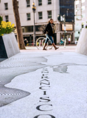 Topher Delaney designed Public Art Plaza at NEMA San Francisco